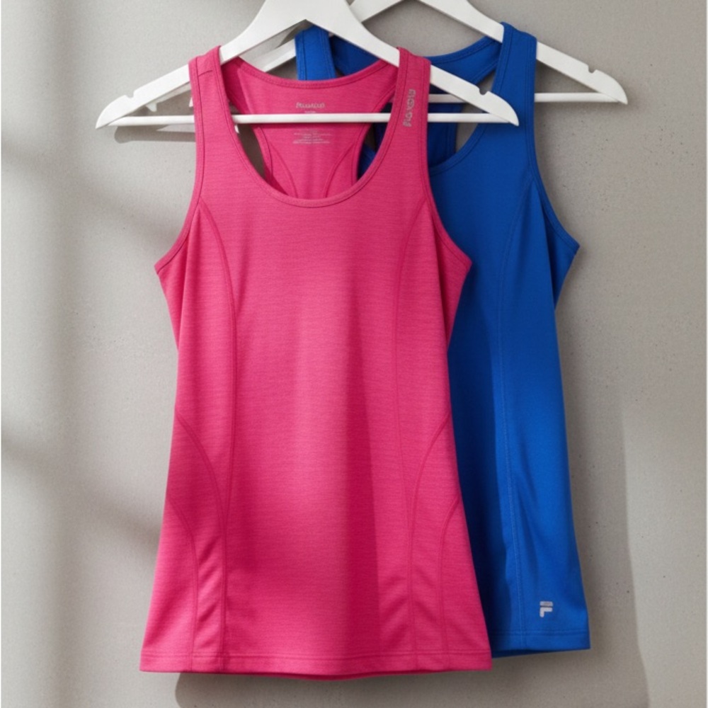 BUNDLE: Fila & Reebok Active Tank Tops (Set of 2)